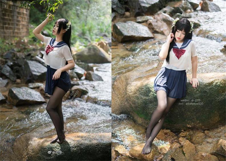 华丽造型，夜色妖姬白烨coser的美图惊艳全场